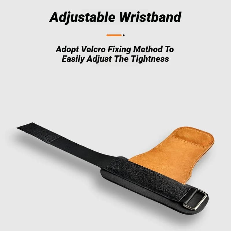 1Pair Gym Pull-Up Grip Strap Wrist Straps Anti-Slip Weight Power Belt Lifting Pads Deadlift Workout Palm Protection Gloves - 3