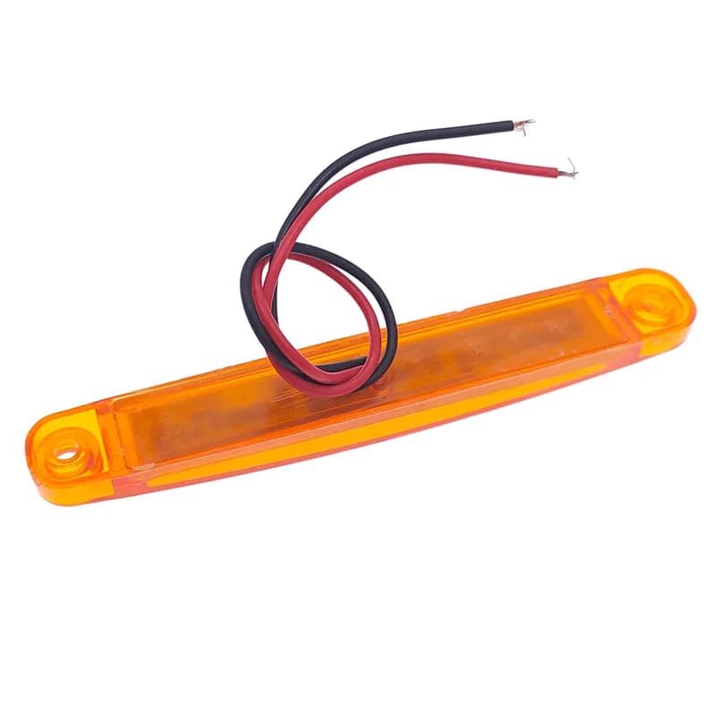 2Pcs Truck Trailer Side Marker Indicators Light Car Signal Brake Rear Warning Tail Clearance Light 9-LED 12V 24V Warning Lamp - 4