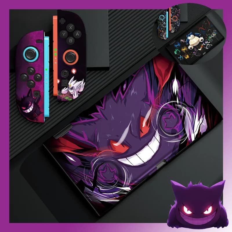 غطاء كارتون جينجار لـ Nintendo Switch 2/NS Oled مع تصميم مقسم لـ Joy-con مقاوم للصدمات والسقوط