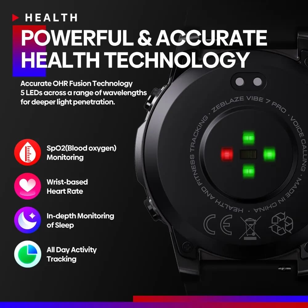 Zeblaze VIBE 7 PRO Voice Calling Smart Watch 1.43 Inch AMOLED Display Hi Fi Phone Calls Toughness Sports Smartwatch for Men - 4