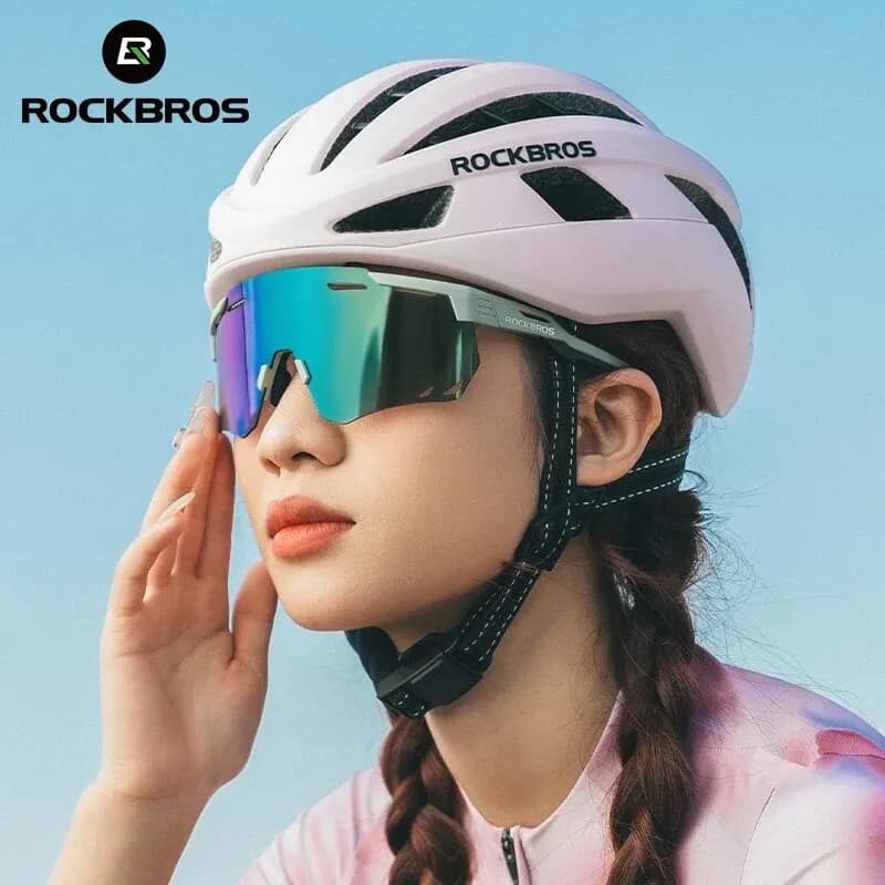 نظارات ركوب الدراجات ROCKBROS نظارات رياضية للحماية من الأشعة فوق البنفسجية UV400 مع عدسات مستقطبة/ضوئية - 3