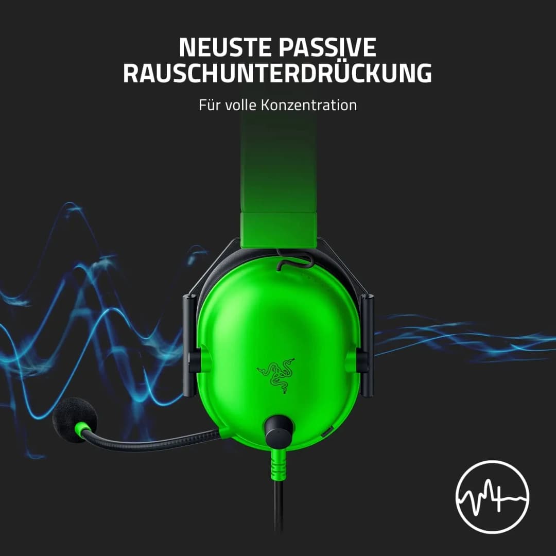 Razer BlackShark V2 X Wired Gaming Headset 7.1 Surround Sound Headphone with Mic for PC PS4 - 5