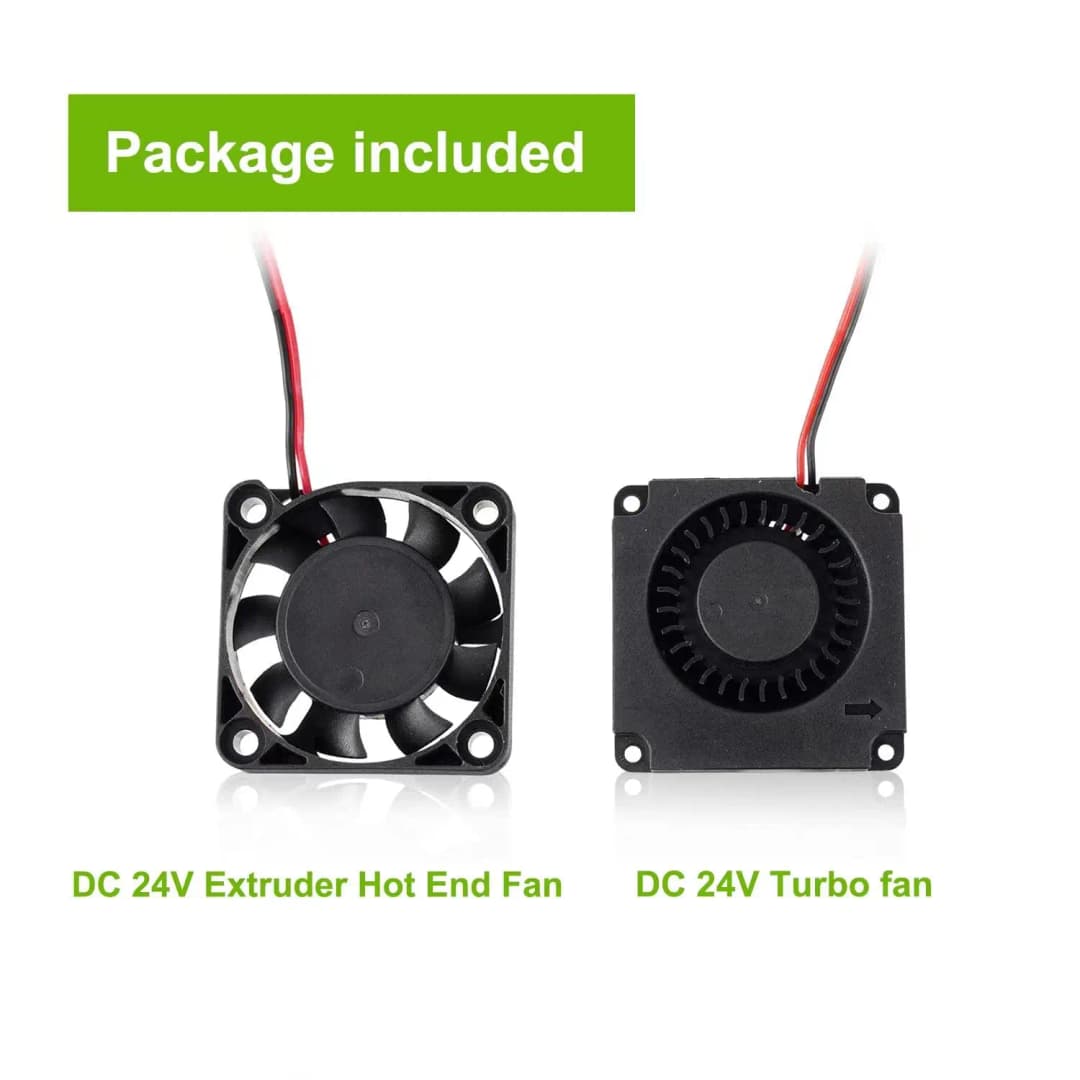 Creality Original 4010 Fans DC 24V Extruder Hot End Fan and DC 24V Turbo Fan for Creality Ender 3/Ender 3 Pro /Ender 5 3D Printe - 2