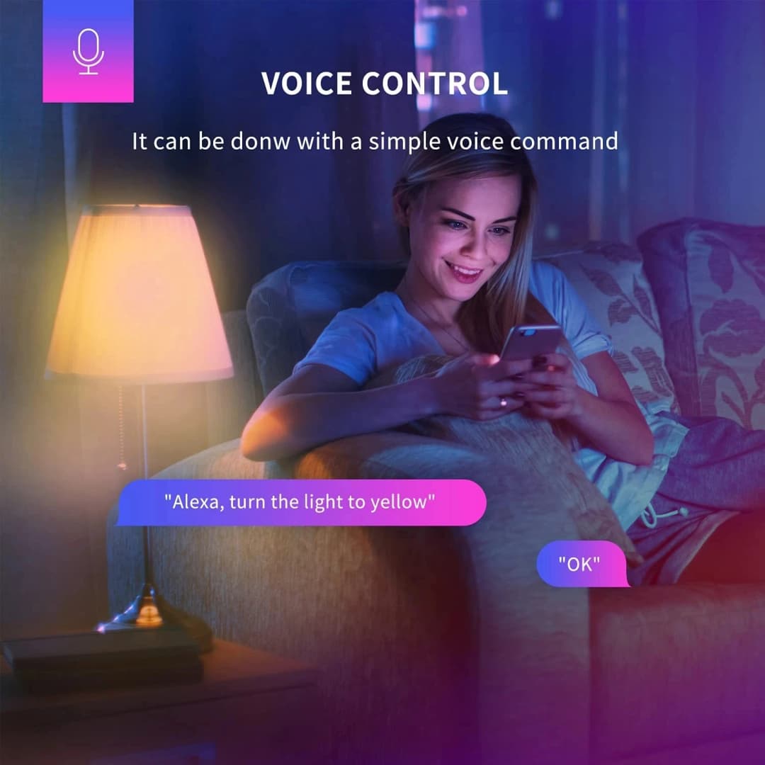 مصباح ليد ذكي Yeelight W3 E26 اتصالي واي فاي 850lm/900lm تحكم بالتطبيق لمنزل mi وأليكسا وجوجل وسمارت ثينجز وIFTTT - 5