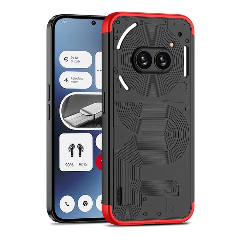 غطاء حماية ثلاثي في واحد لهاتف Nothing Phone 2A A142 مع حماية صلبة مقاومة للصدمات وغطاء خلفي غير لامع لهاتف Nothing Phone 2A Plus 5G