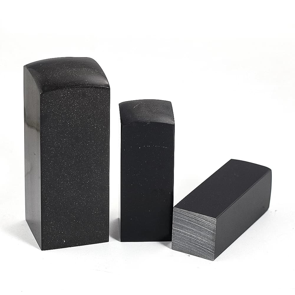 1PC Natural Black Buffalo Horn DIY Seal Raw Material Paperweight Home Decor Kitchen Knife Handle Material Handmade Crafts Making - 2