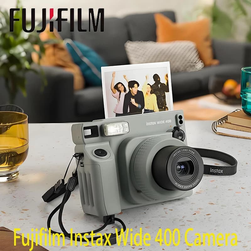 كاميرا تصوير لمرة واحدة من Fujifilm مقاس 5 بوصات، هدية ذكرى سنوية، تنسيق واسع 400، فيلم واسع اختياري، حقيبة كاميرا، ألبوم صور