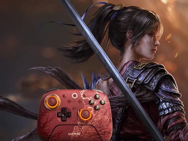 وحدة تحكم لاسلكية 8BitDo Ultimate 2 WUCHANG، وحدة تحكم بعصي TMR مع قاعدة شحن للكمبيوتر الشخصي، ويندوز 10، 11، أندرويد - 2
