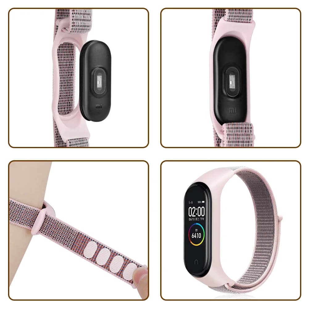 Nylon Strap For Xiaomi Mi Band 7 6 5 4 3 Bracelet Watchband Pulsera Correa Strap Miband 7 6 5 4 3 Bracelet Wristband Sport Loop - 5