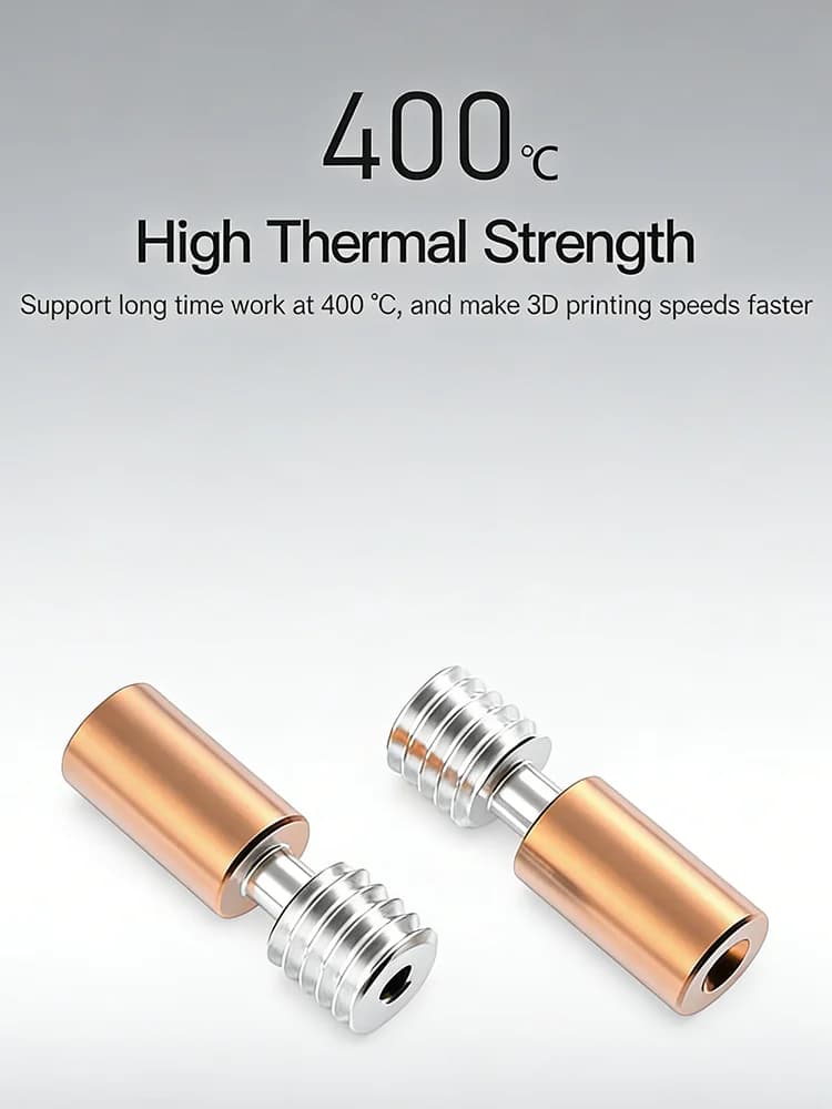 أنبوب فوهة من سبائك التيتانيوم ثنائي المعدن من Creality Ender3، مناسب لـ Ender3 S1/3 V2/3 Pro/Ender 5/CR-6 SE/CR-5 PRO/CR10 - 2