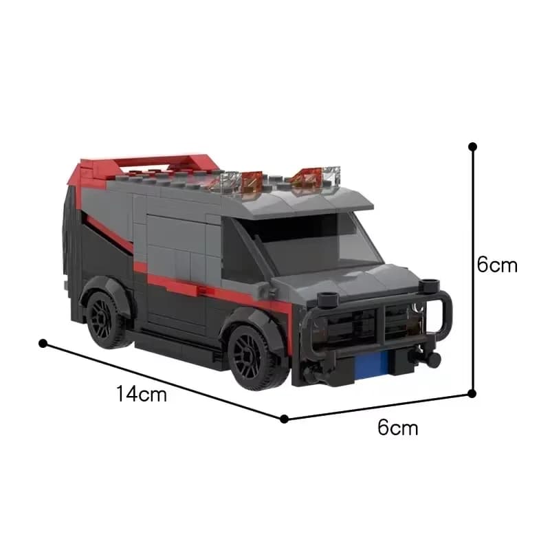 MOC-20604 A-Team Vehicle SWAT Team Car Car Toy modelPolice Department Car Brick Building Set Children ToyGift  242PCS - 2