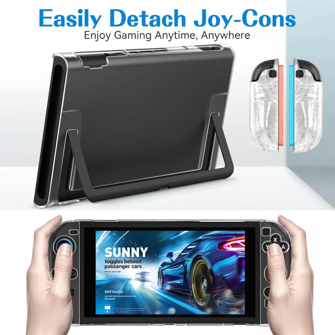 حافظة صلبة شفافة لجهاز NS Switch 2 Joycon تحكم سبليت الغطاء الواقي الجلد شل حامي للتبديل 2 الملحقات - 4