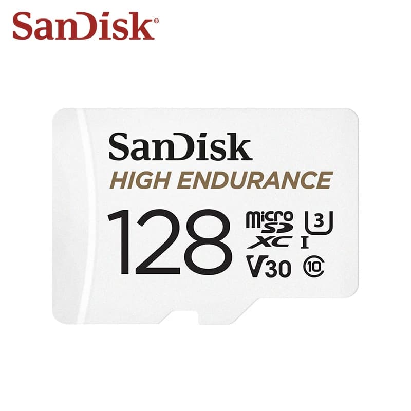SanDisk بطاقة ذاكرة عالية التحمل Micro SD أصلية MicroSDHC 32 جيجابايت V30 C10 MicroSDXC 64 جيجابايت 128 جيجابايت 256 جيجابايت لكاميرا السيارة - 3