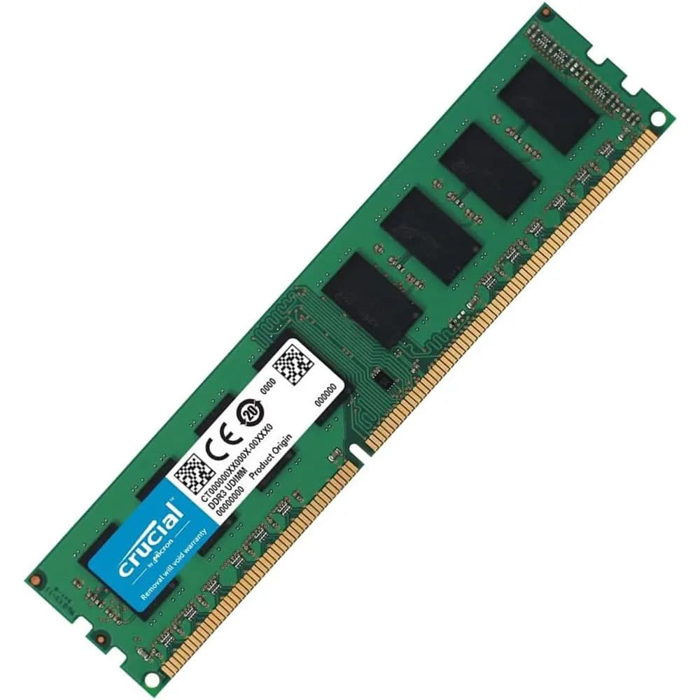 ذاكرة رام للكمبيوتر المكتبي من كروشيال، DDR4 و DDR3 و DDR2، بسعات 2 جيجابايت و 4 جيجابايت و 8 جيجابايت و 16 جيجابايت و 32 جيجابايت، بترددات 3200 ميجاهرتز و 2666 و 2133 و 2400 و 1866 و 1600 و 1333 و 667 و 800 ميجاهرتز، نوع DIMM - 4