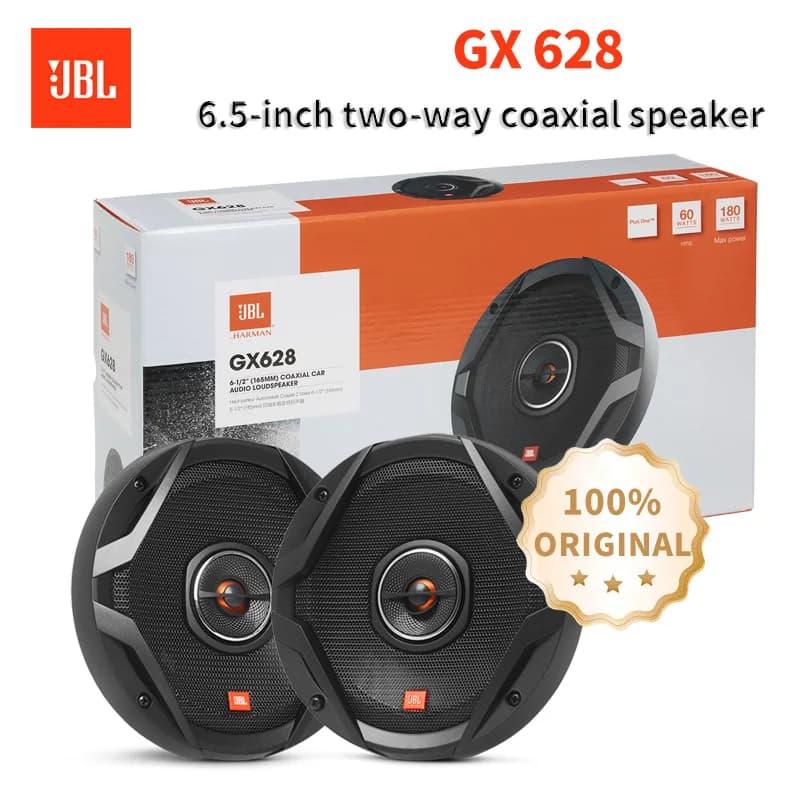 سماعات سيارة JBL محورية تريبل ميد - صوت باس ألمنيوم مواد ألمنيوم سماعات ستيريو تريبل
