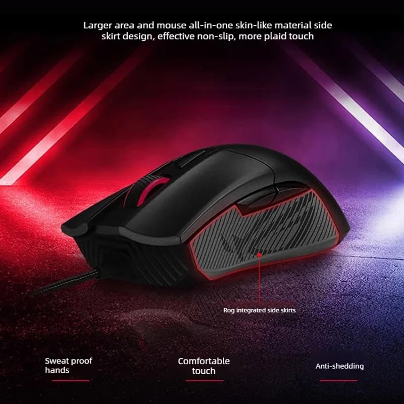 Asus ROG Glaive 2 Standard Edition Mouse RGB Optical E-Sports Pressure Gun Wired Gaming Laptop Divine Light Sync - 2