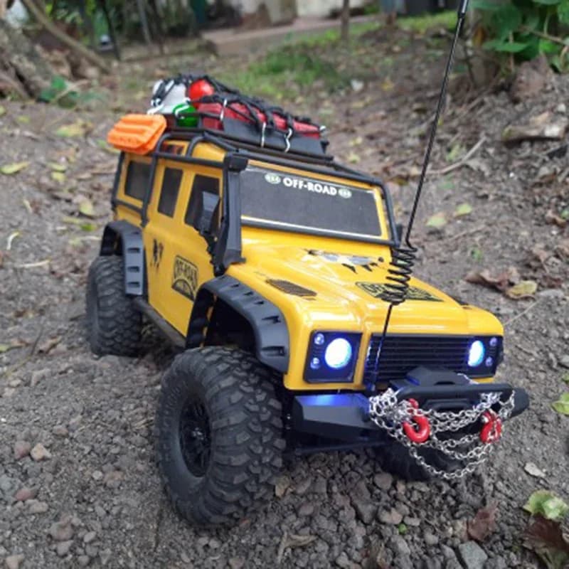 قطعة ديكور محاكاة هوائي معدني لسيارات RC الزاحفة 1/10 1/18 1/24 تراكساس TRX4M TRX4 برونكو المدافع RC4WD SCX24 - 4