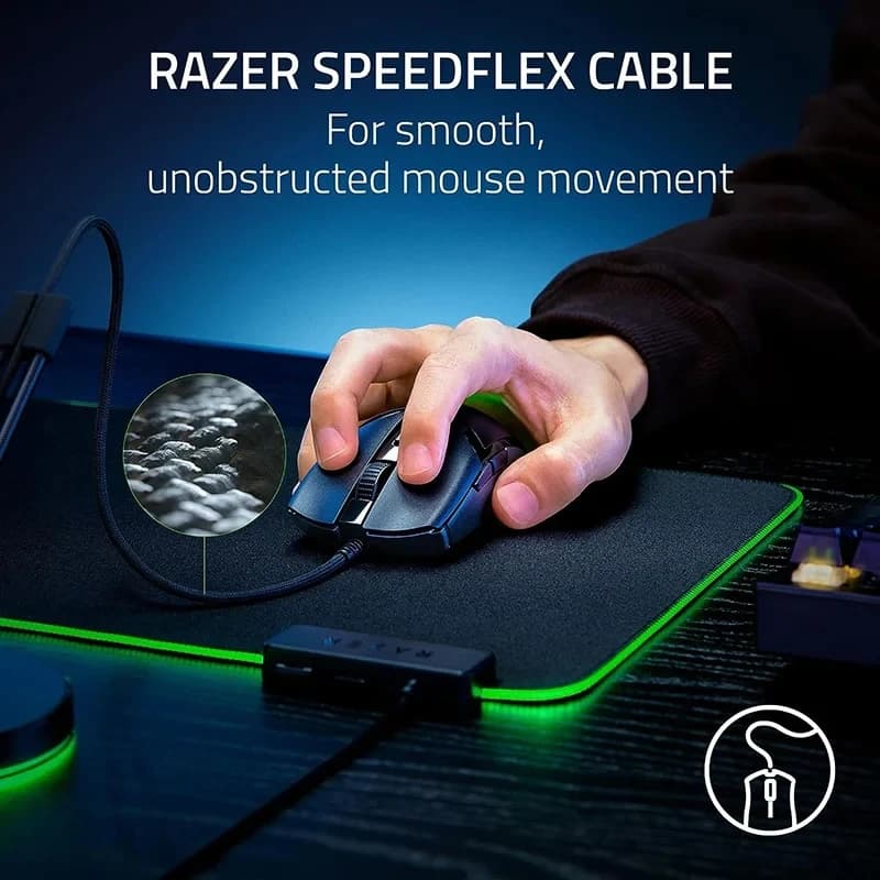ماوس Razer Cobra جديد أصلي 58g خفيف سلكي للألعاب مفاتيح بصرية إضاءة RGB وهمية مصغرة للحاسوب - 3