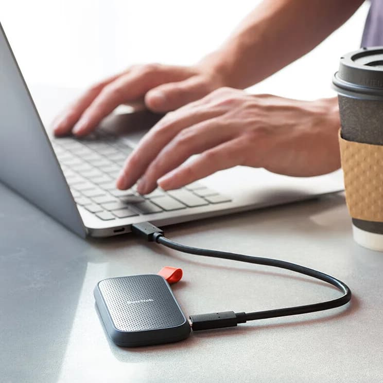 SanDisk محرك أقراص صلبة خارجي محمول SSD E30 USB3.2 Gen2 Type-C سعة 1 تيرابايت 2 تيرابايت بسرعة قصوى 800 ميجابت/ثانية محرك أقراص صلبة خارجي لأجهزة الكمبيوتر - 5