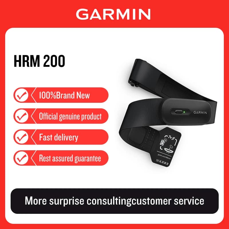 شريط معدل ضربات القلب جارمن HRM-Pro-Plus/RDP للجري وركوب الدراجات والسباحة