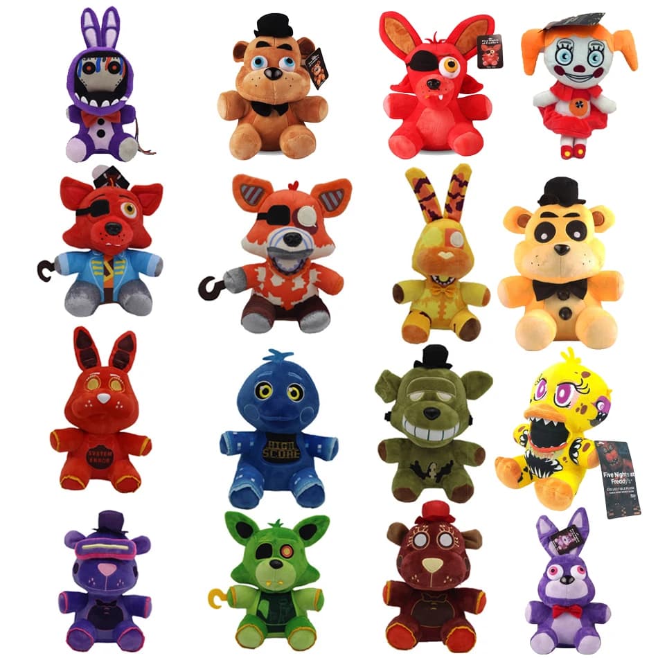 دمية محشوة ناعمة على شكل شخصية لعبة FNAF 2026 فريدي بطول 18 سم دب أرنب هدية عيد ميلاد عيد الميلاد للأطفال - 3