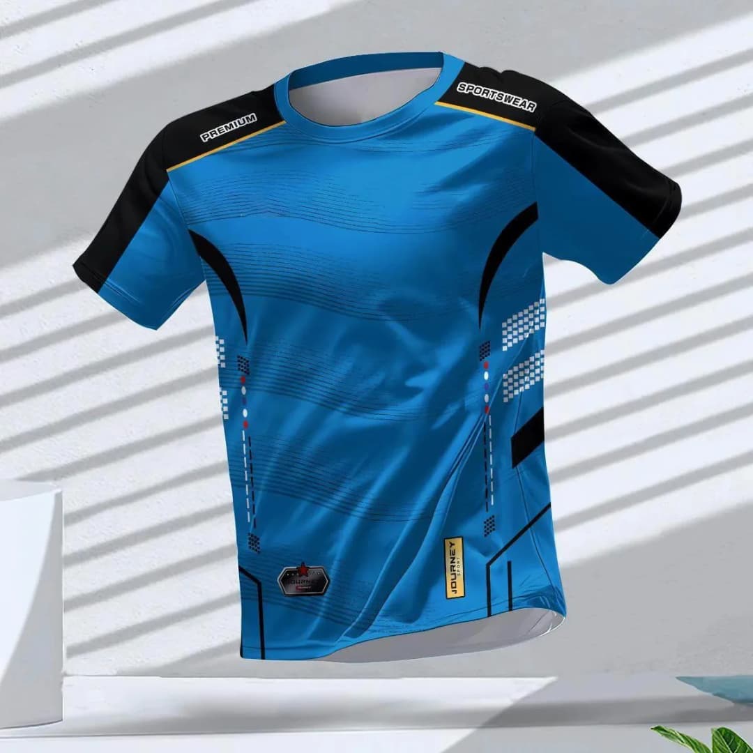 Men's T-shirts Sport Running T-shirt Men Quick-drying Breathable Short Sleeve Round Neck Gym top Outdoor Workout Men Clothing - 3