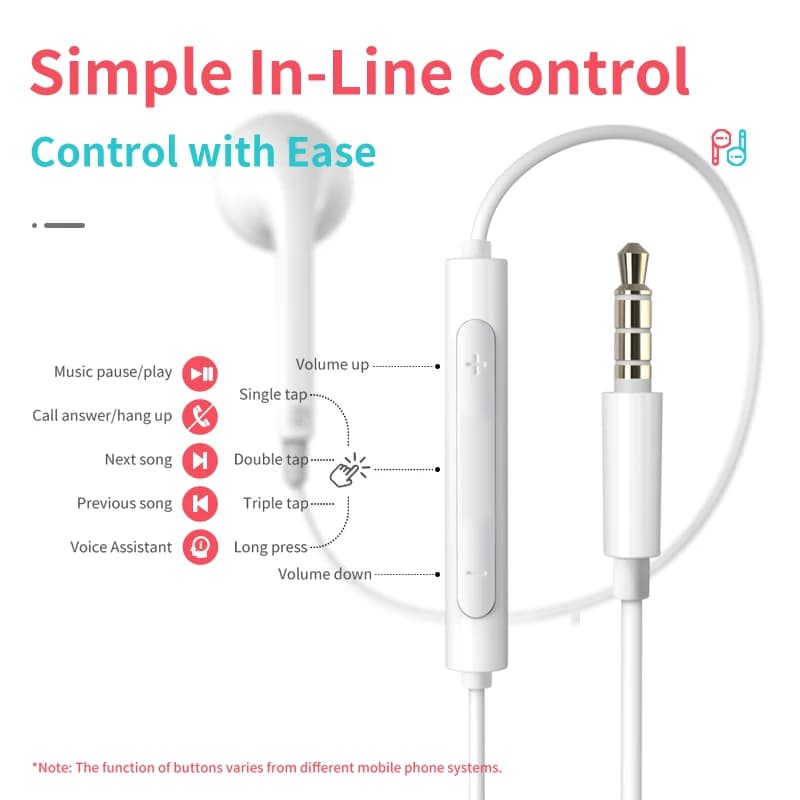 سماعات سلكية Edifier P180 Plus، 3.5mm، تحكم AUX، مكالمات واضحة مع ميكروفون - 5