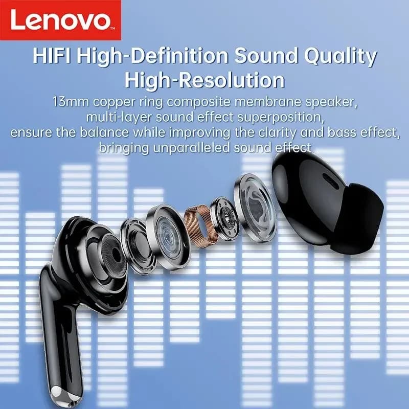 NEW Original Lenovo XT88 TWS Wireless Earphone Bluetooth 5.3 Dual Stereo Noise Reduction Bass Touch Control Long Standby headset - 3