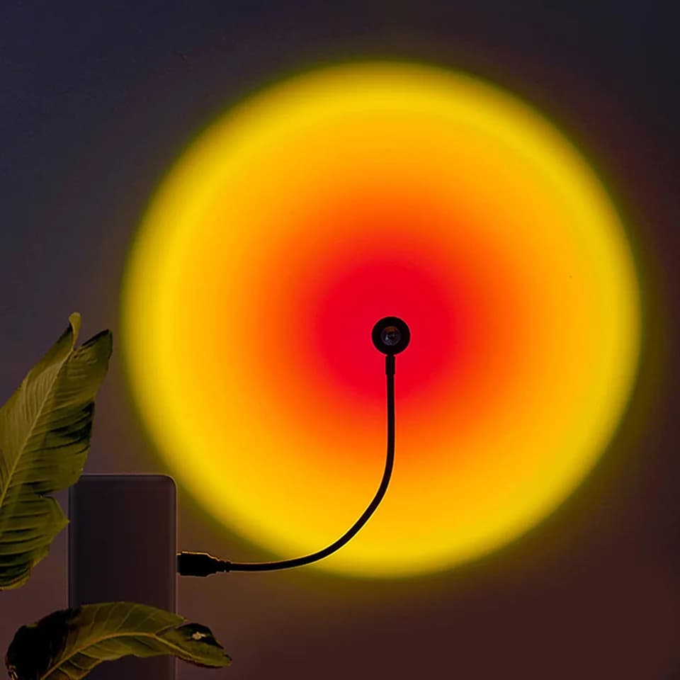 USB مصباح الغروب LED قوس قزح النيون ليلة ضوء العارض التصوير جدار جو الإضاءة لغرفة النوم غرفة ديكور أضواء الليل