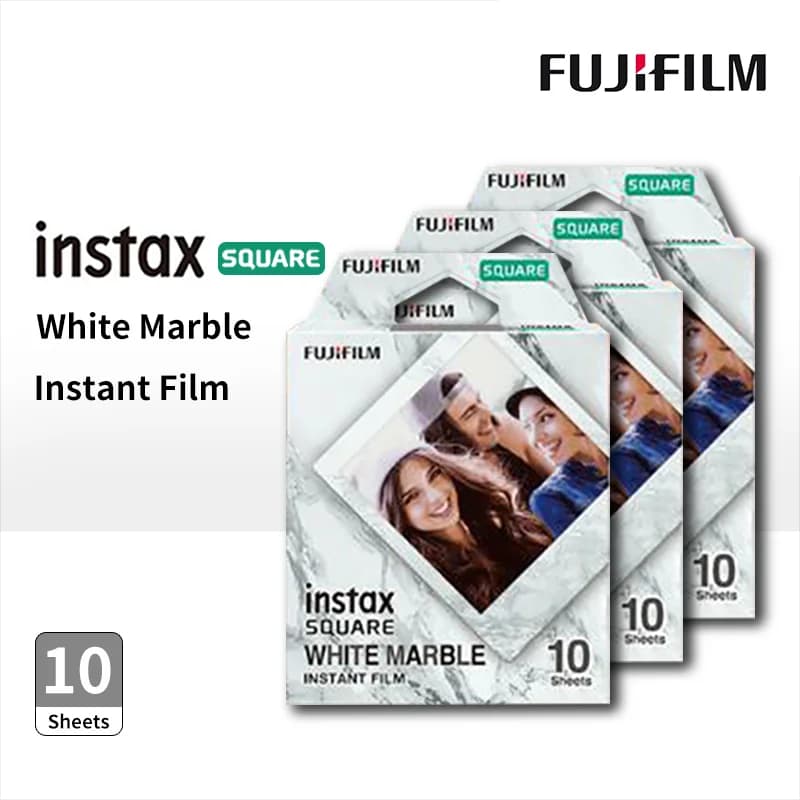 10 20 30 50 ورقة فوجيفيلم إنستاكس سكوير إطار رخامي أبيض ورق صور لـ SQ1 SQ10 SQ6 SQ20 كاميرا فيلم فوري ShareSP-3