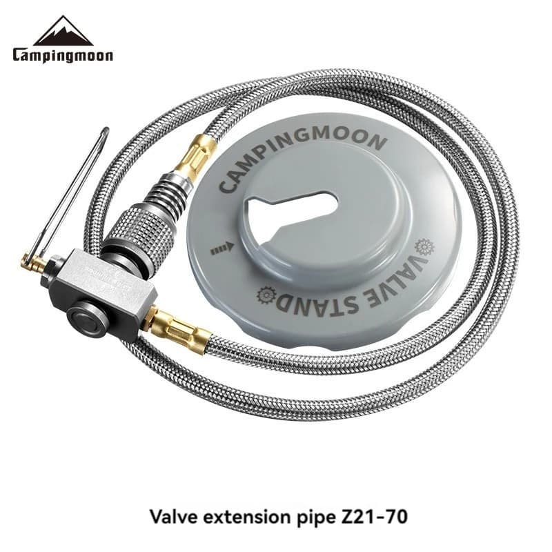 CAMPINGMOON Outdoor Split Stove Accessories Flat Gas Tank Extension Line With Valve Camping Stove Extension Pipe Adapter - 6