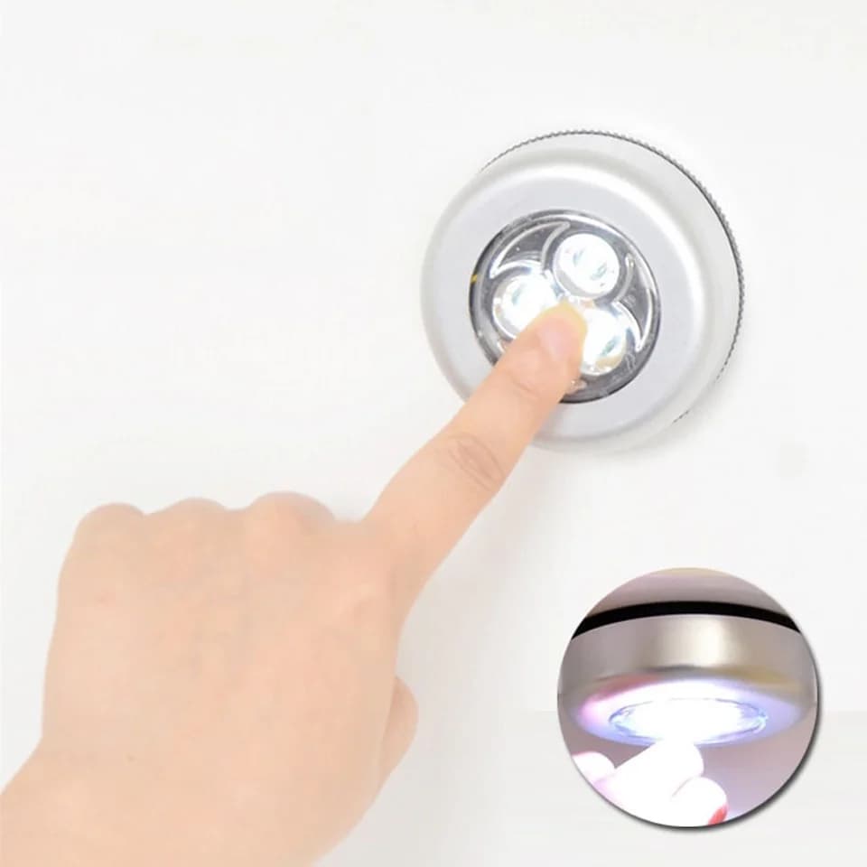 إضاءة ليلية تعمل باللمس صغيرة من ستونجو للخزائن والسلالم وغرف النوم، إضاءة LED لاسلكية للمطبخ تعمل بالبطارية - 2