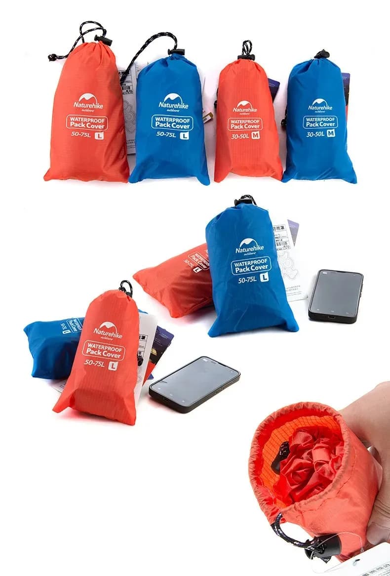 غطاء مطر لحقيبة الظهر Naturehike-Outdoor، حقيبة كتب كتف، غطاء حقيبة مقاوم للماء والغبار، NH15Y001-Z - 6