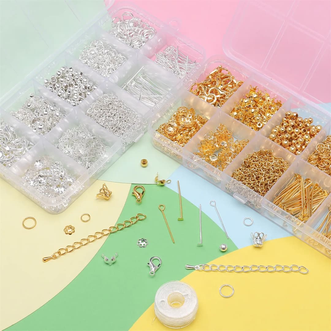 1 مجموعة/حقيبة صنع المجوهرات كاتب كيت أقراط قلادة النتائج DIY الخرز مجوهرات اكسسوارات مناسبة للبالغين والمبتدئين - 6