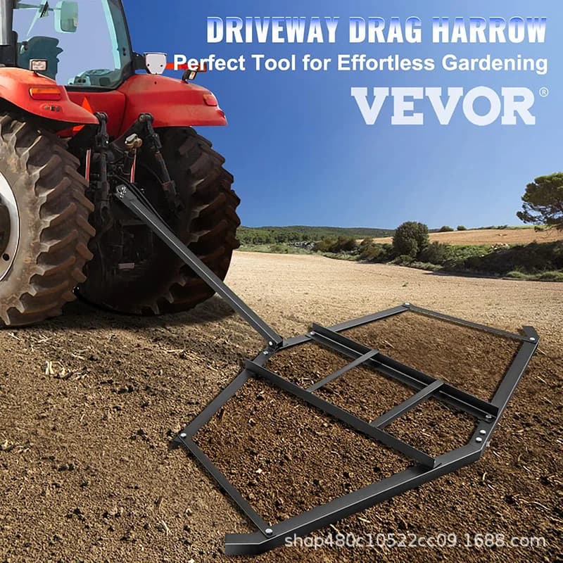 مجرفة تسوية المقطورات من VEVOR مجرفة جرار للطرق مجرفة حديقة من الفولاذ القوي ATV UTV مجرفة تسوية العشب - 3