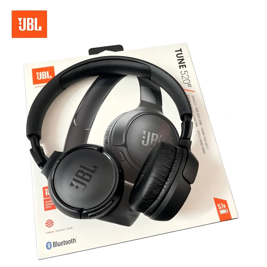 سماعات رأس بلوتوث لاسلكية JBL Tune 520BT، عزل الضوضاء، سماعات أذن للألعاب والرياضة، سماعات رأس T520BT لاسلكية - 4