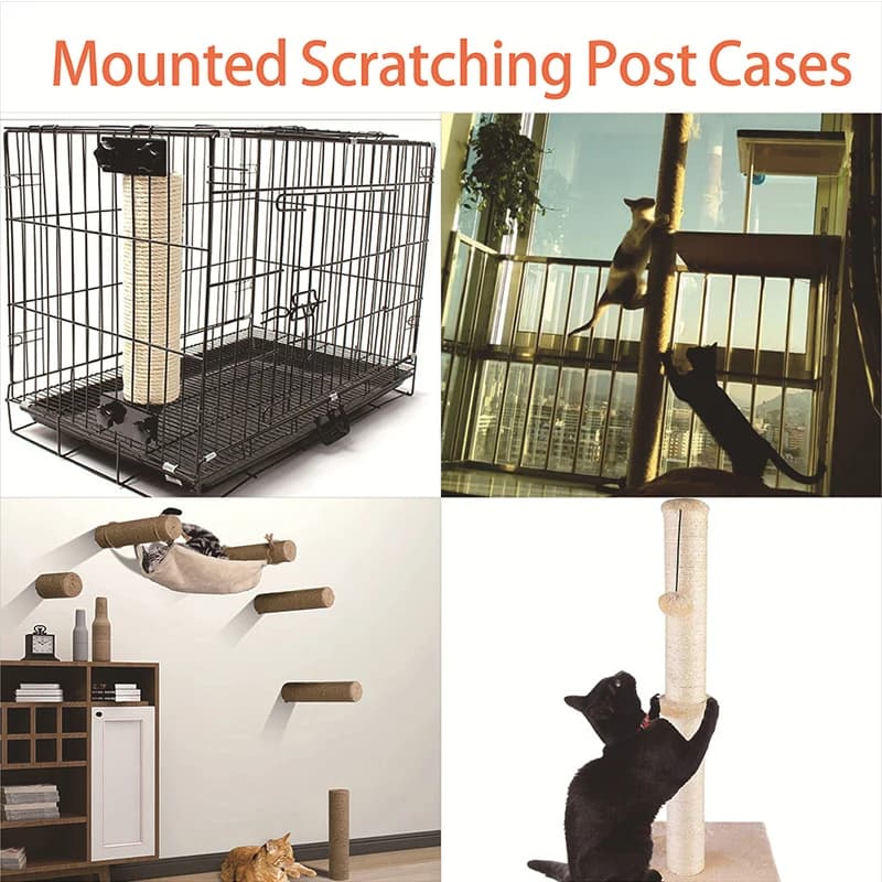 Cat Scratching Post for Cat Tree Tower DIY Cat Climbing Frame Replacement Post Sisal Rope Entangle Kitten Toy Scratch Furniture - 5