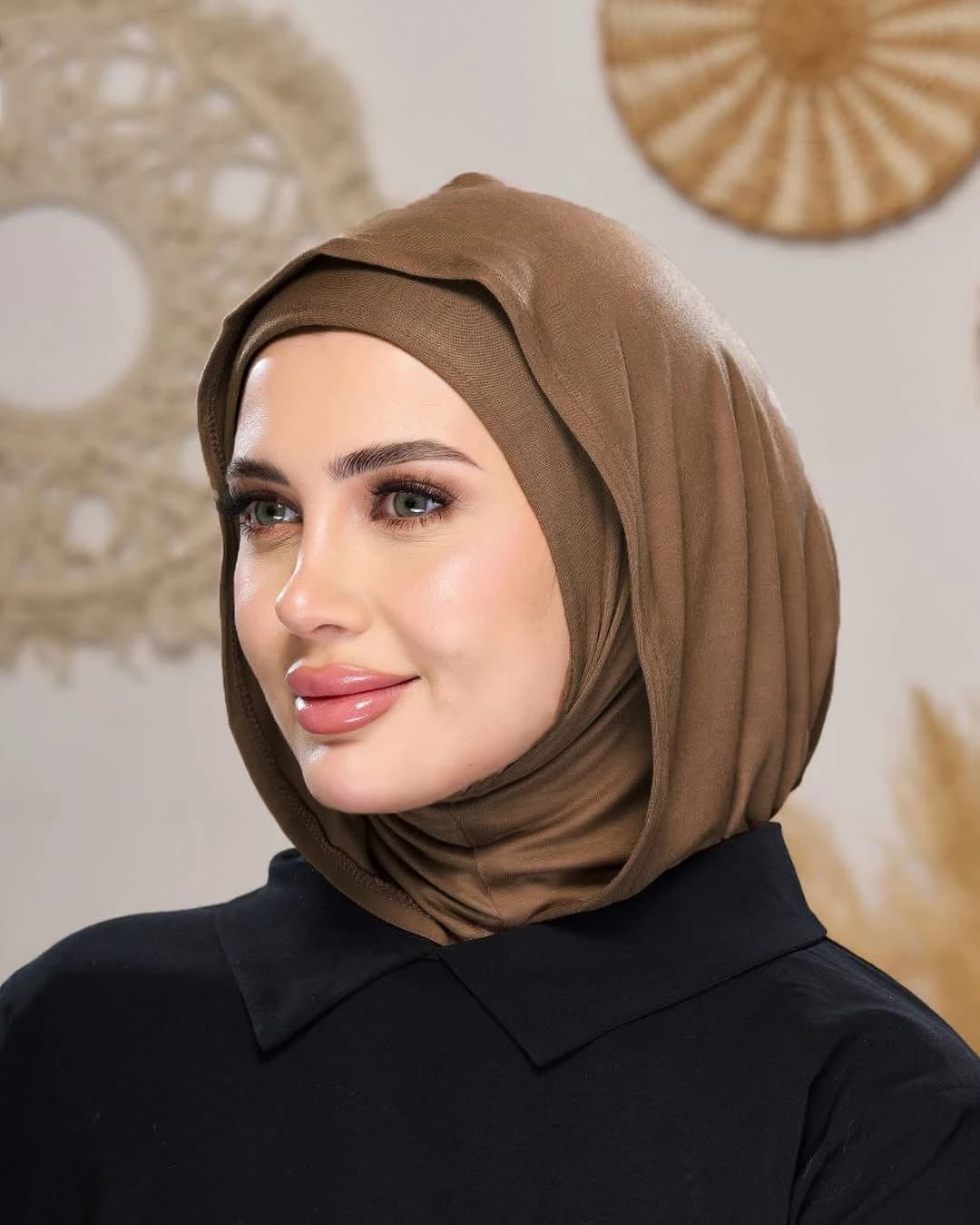 حجاب جاهز للارتداء من جيرسي، غطاء رأس فوري مسلم، غطاء رقبة مريح، حجاب خفيف - 3
