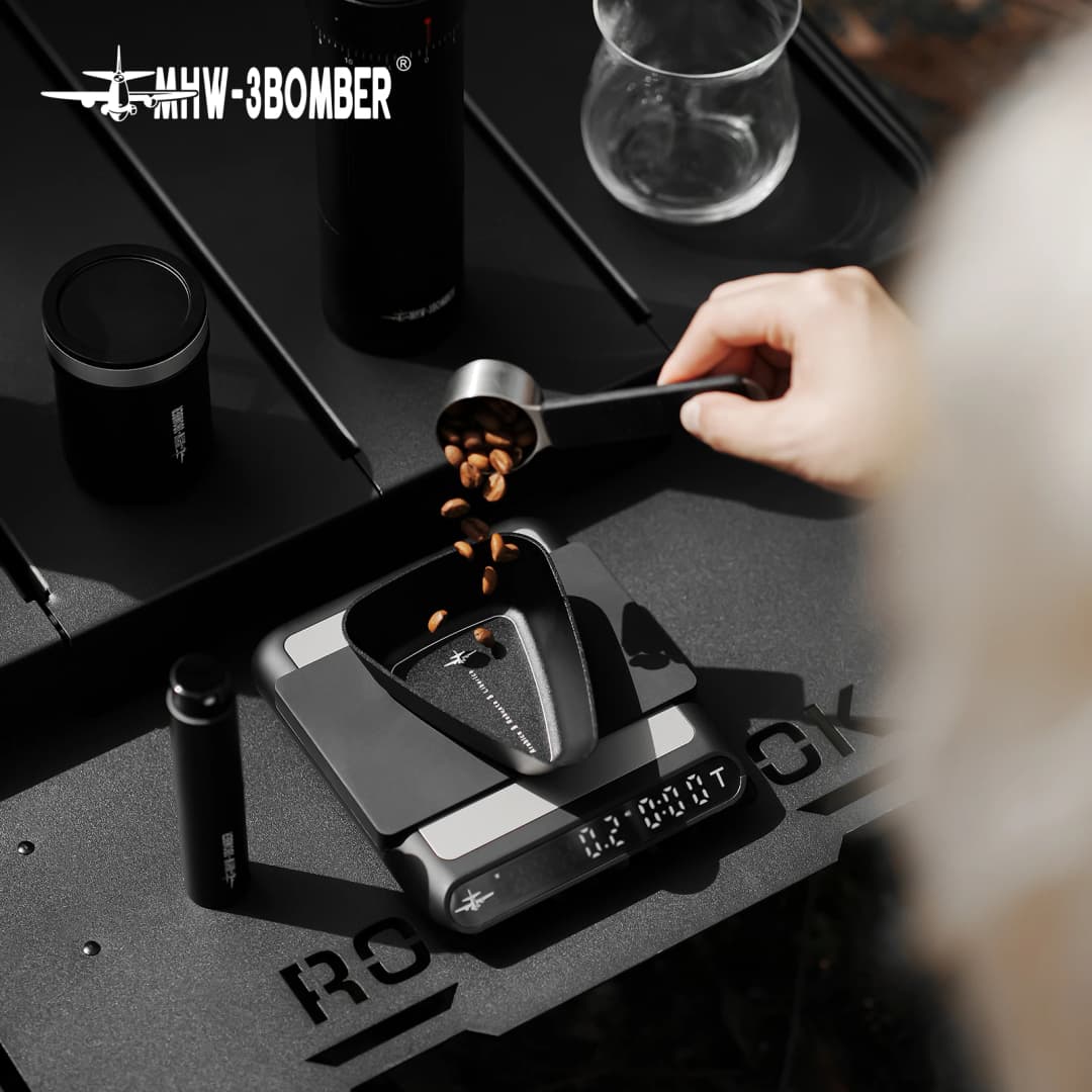 MHW-3BOMBER Coffee Bean Dosing Cup and Spray Bottle Set Dosing Tray 10ML Static Reducing Bean Spritzer Kit Coffee Accessories - 5