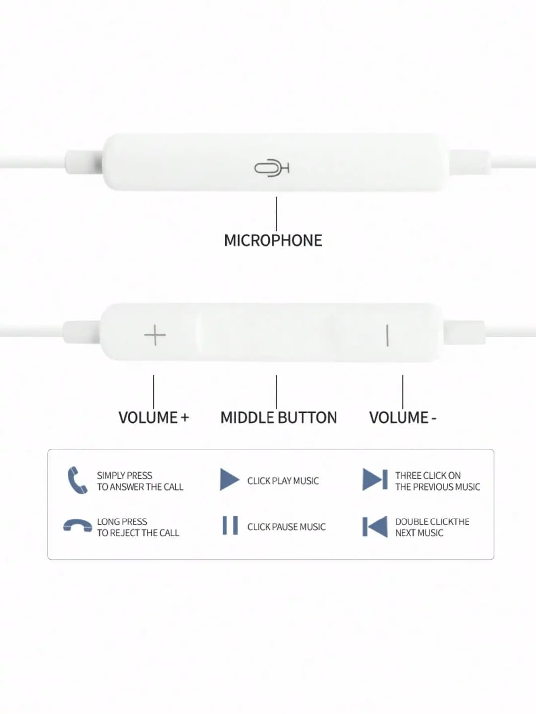 3.5mm Hifi Gaming Wired Earphones with Earphone Custom logo with Mic  for Mobile Phones 15/16 Huawei/Samsung - 4