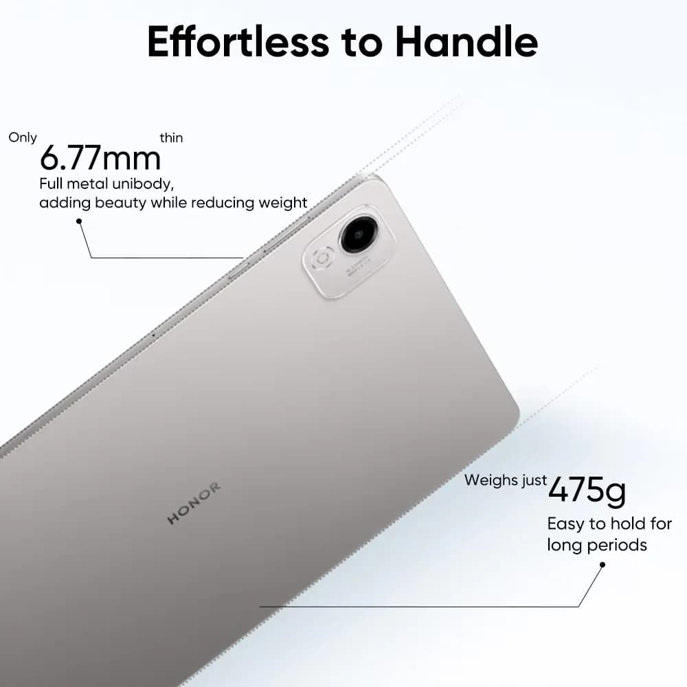 الإصدار العالمي HONOR Pad X9a شاشة 11.5 بوصة بمعدل تحديث 120Hz ودقة 2.5K مع معالج Snapdragon 685 وهيكل معدني رقيق يدعم WiFi/LTE ونظام Android 15 وبطارية 8300mAh - 3