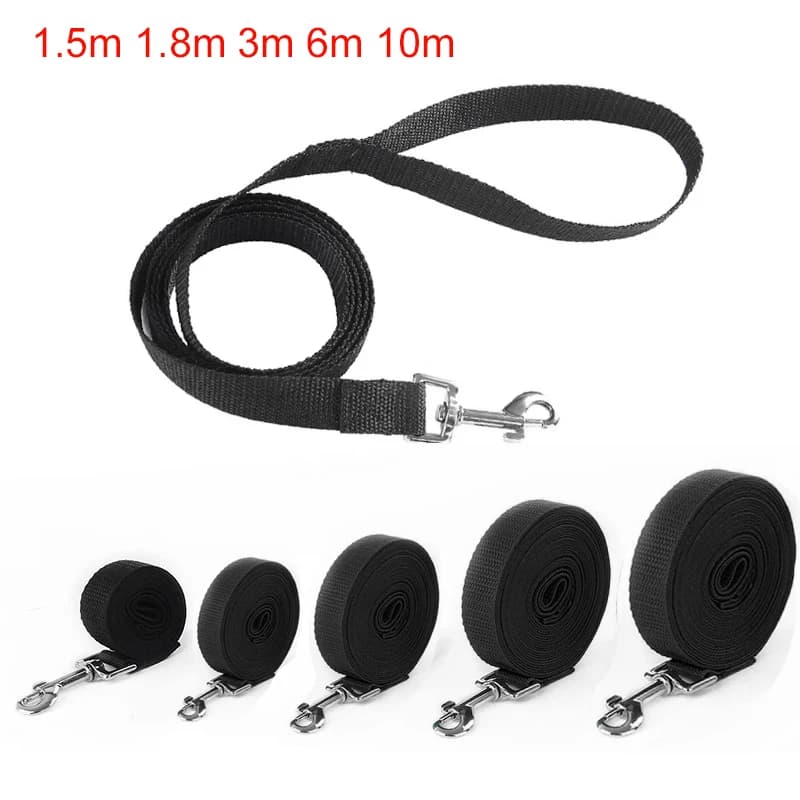 Long Nylon Pet Dog Leash For Small Big Dogs Cats Outdoor Hiking Puppy Lead Rope Strong Labrodor Traction Belt 1.5m 3m 10m 30m - 2