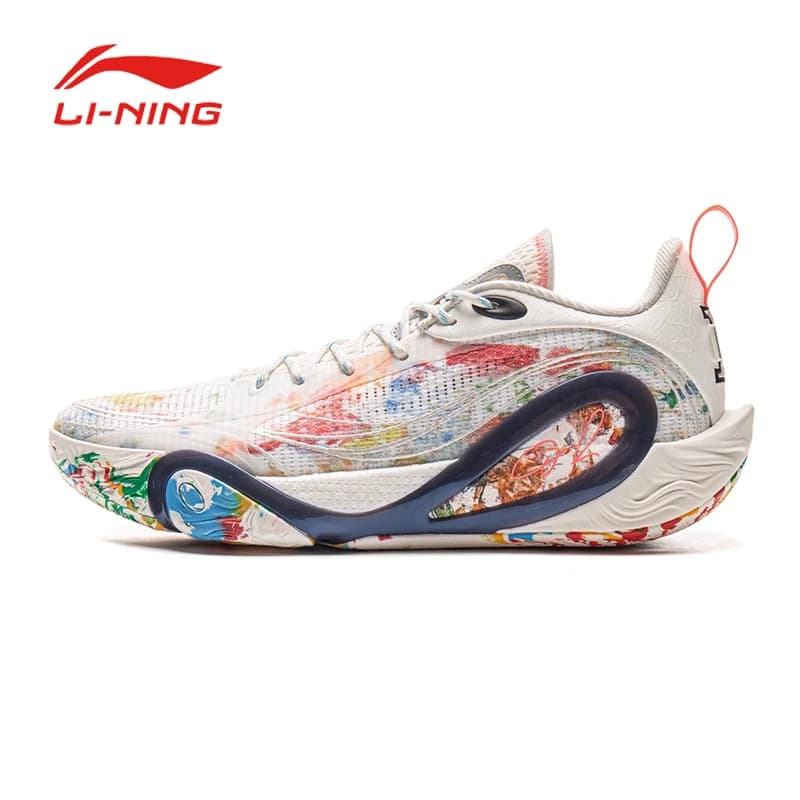 LI NING DLO 1 LASAIER1ST أحذية كرة سلة للرجال خفيفة الوزن قابلة للتنفس مقاومة للانزلاق ماصة للصدمات أحذية رياضية منخفضة