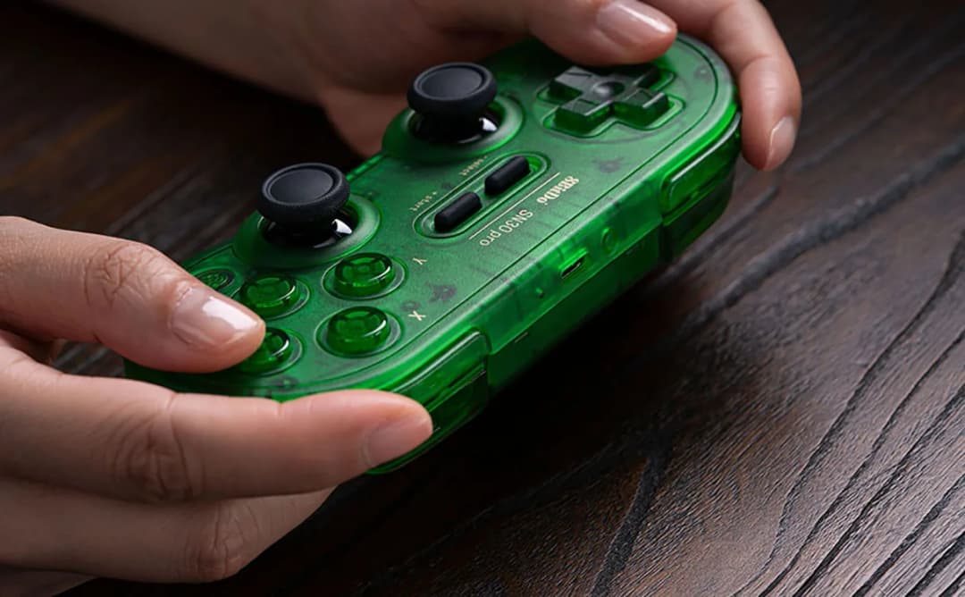 ذراع تحكم بلوتوث 8Bitdo SN30 Pro لجهاز نينتندو سويتش 2، ذراع تحكم لاسلكي لعصا التحكم لأنظمة NS وماك أو إس وأندرويد وستيم وراسبيري باي - 5