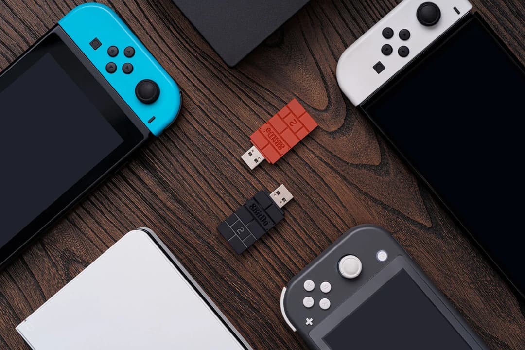 مستقبل محول بلوتوث لاسلكي 8BitDo USB لـ Nintendo Switch 2 وويندوز وماك وPS1 وXbox one وPS4 وPS5 وSwitch Pro Controller - 4