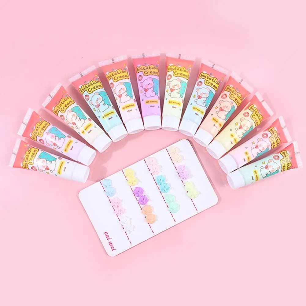 15ml Cream Glue Diy Mobile Phone Material Homemade Stationery Card Accessories Hairpin Box Goo Resin F4n1 - 5