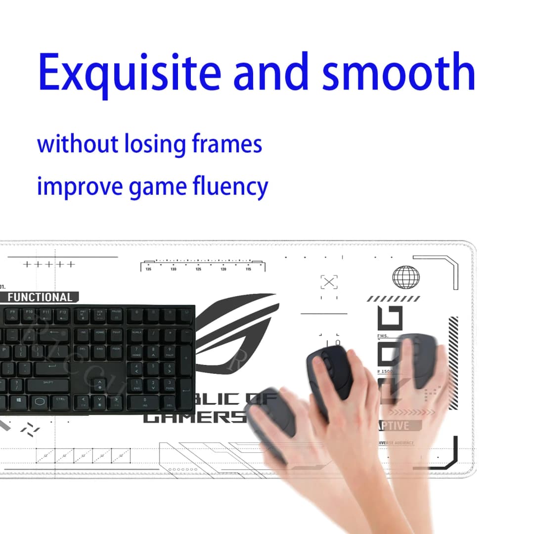 R-ROG Large Gaming Mouse Pad A-ASUS PC Computer Gamer XXL Nonslip Keyboard Mousepad HD Printing Office overlock esports Desk Mat - 5