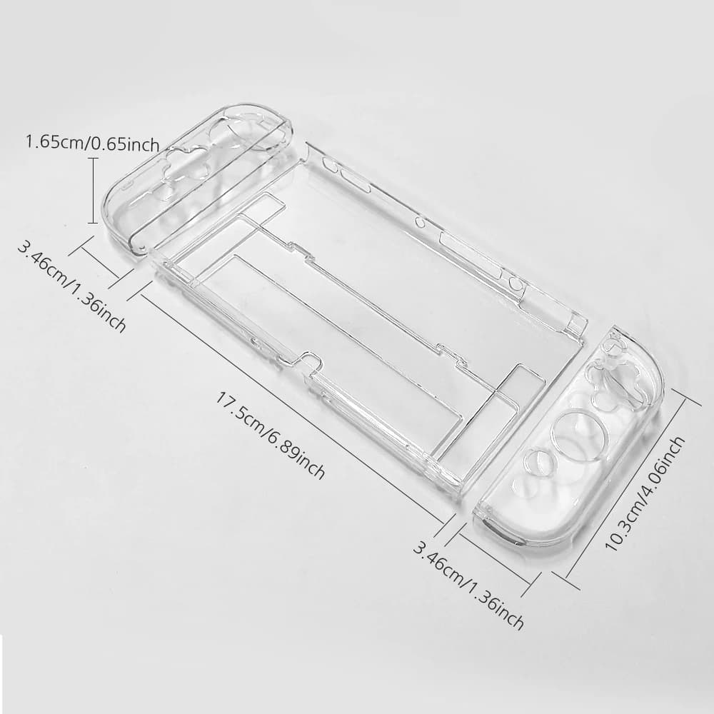 غطاء حماية كريستالي من DATA FROG لجهاز سويتش OLED غطاء صلب شفاف مقاوم للخدوش إكسسوارات جهاز الألعاب - 2