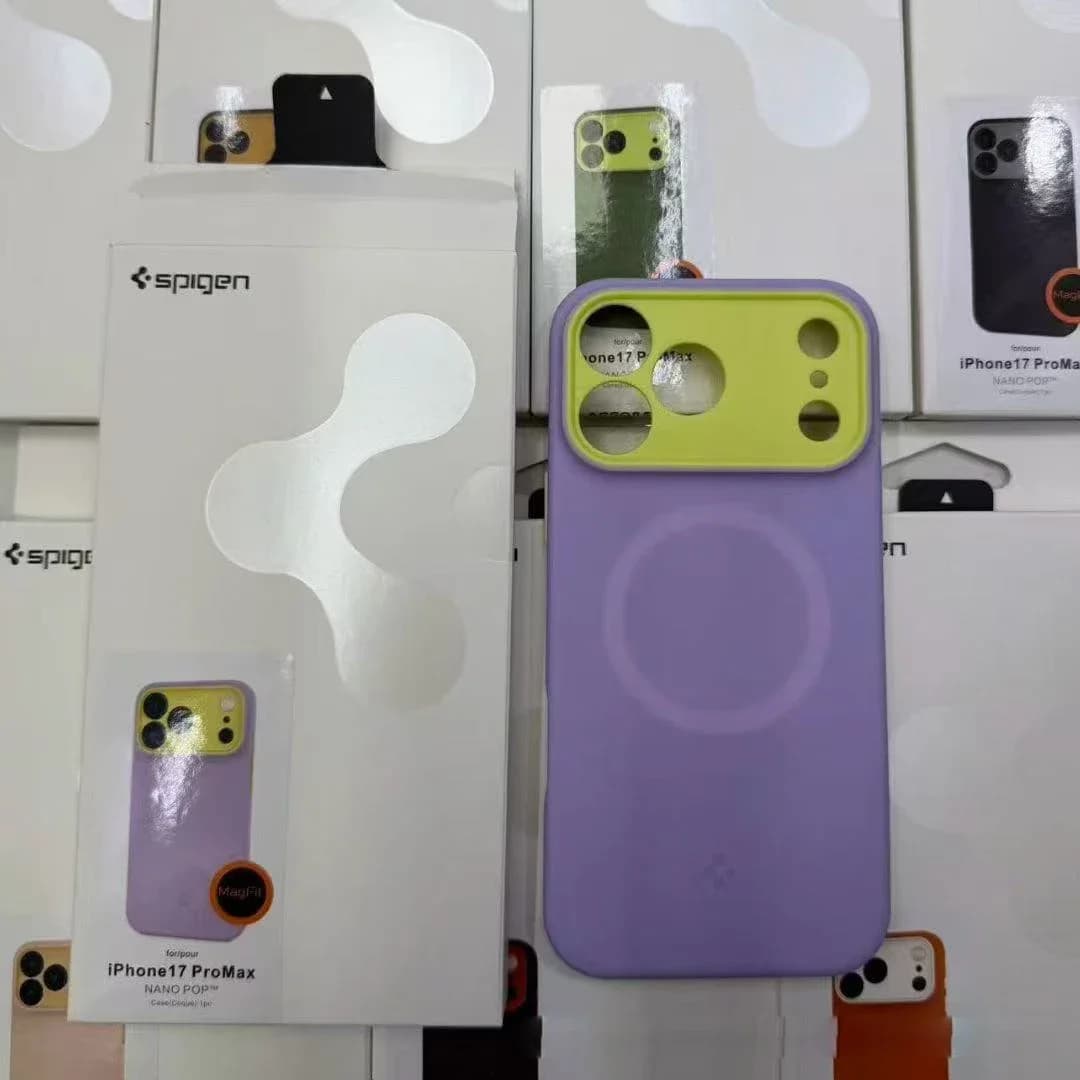 غطاء Spigen لهاتف آيفون 17 برو ماكس، 17 برو تغطية كاملة مقاوم للصدمات غطاء واقي من المطاط الناعم مع غلاف مغناطيسي ناعم - 2
