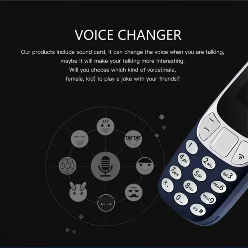 L8star Bm10 هاتف محمول صغير ببطاقتي SIM، مشغل MP3 وFM، غير مقفول، تغيير الصوت، سماعة رأس لاسلكية - 3